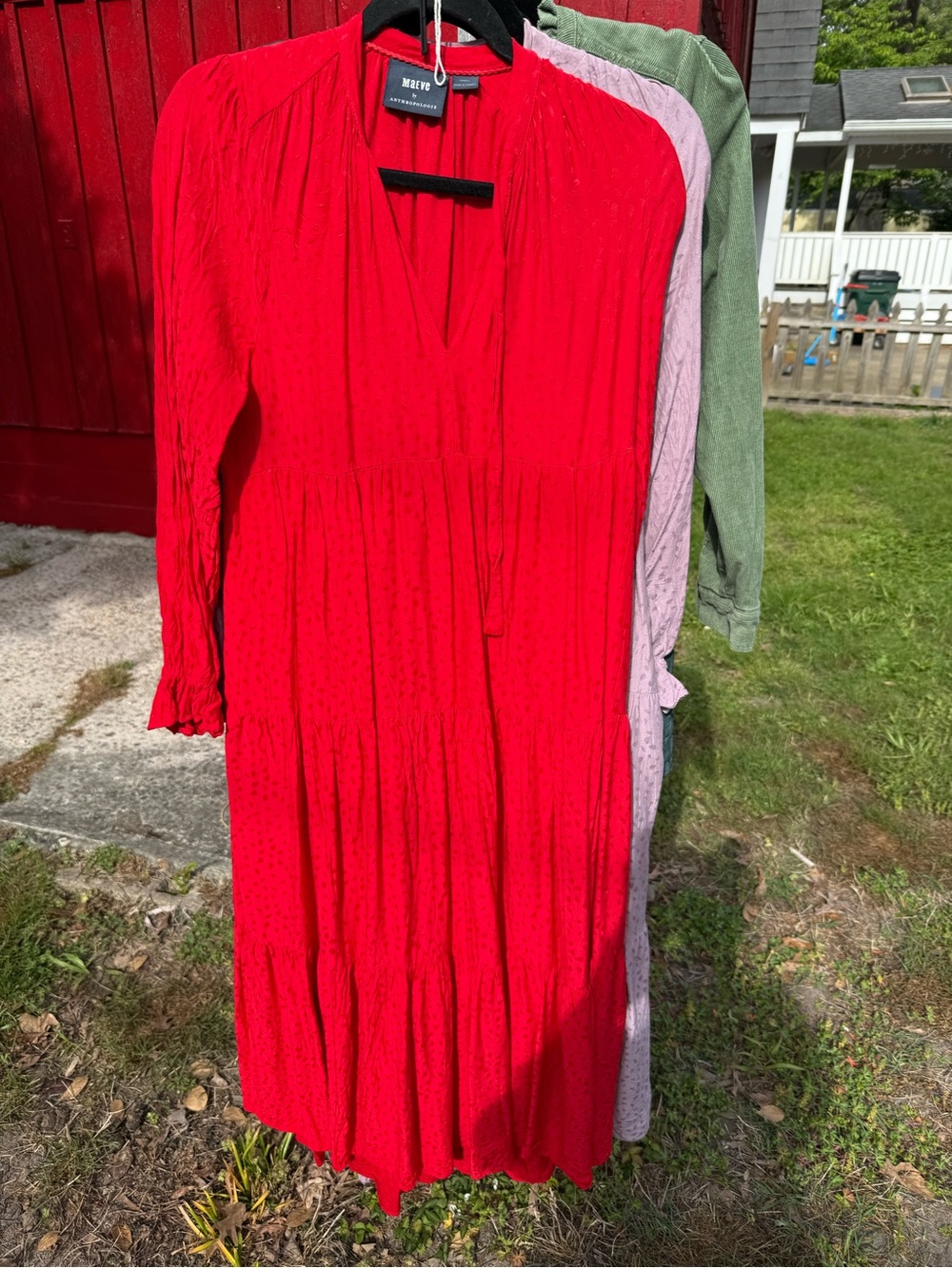 Anthropologie Wendy Tiered Maxi Dress bundle